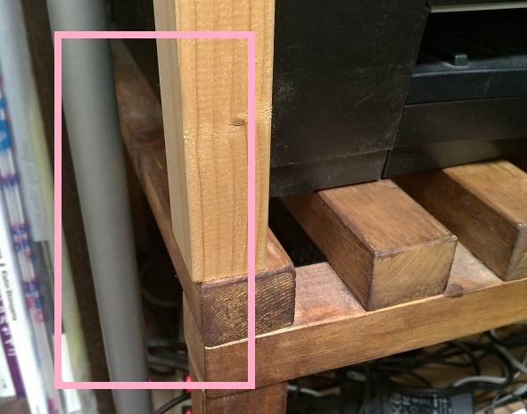 木製フレーム棚を製作